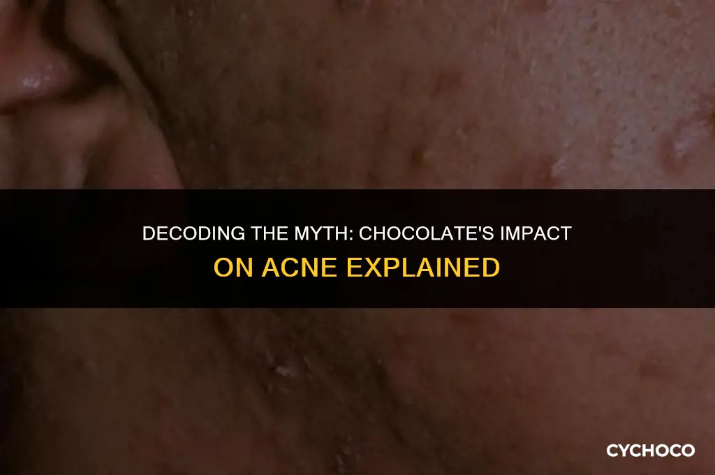 is chocolate bad for acne