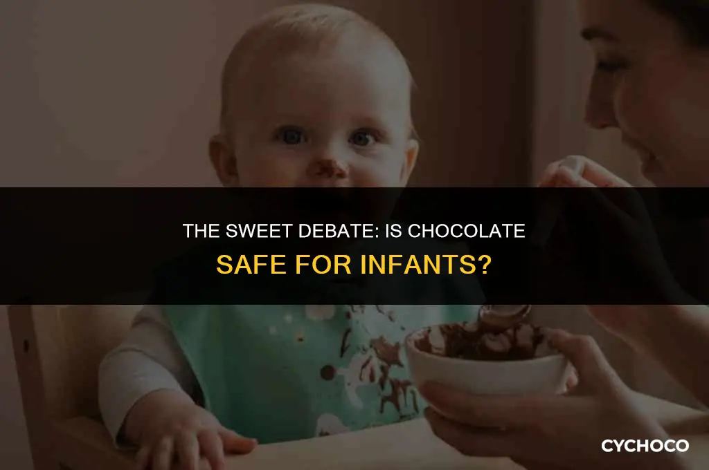 is chocolate bad for an infant