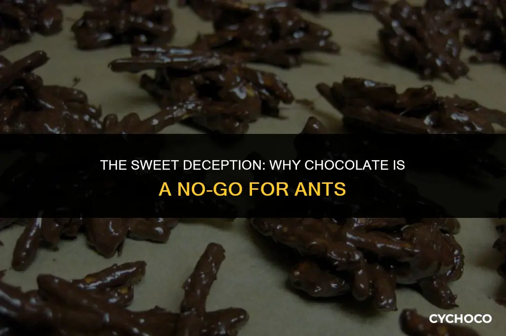 is chocolate bad for ants