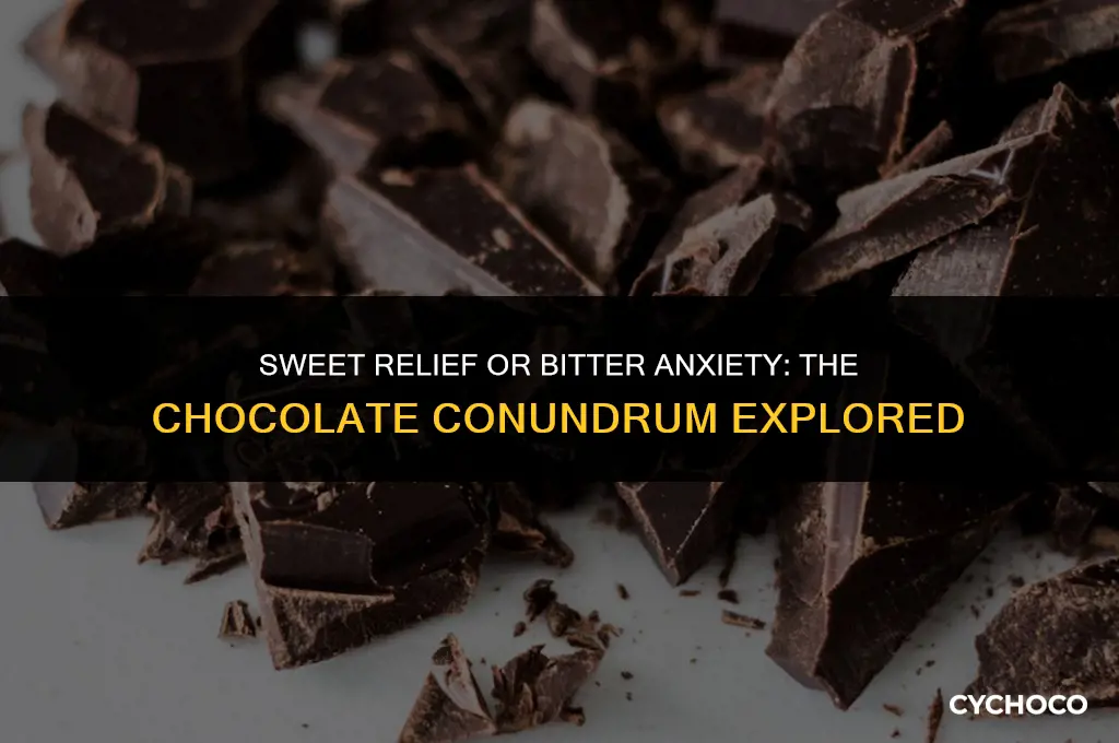 is chocolate bad for anxiety