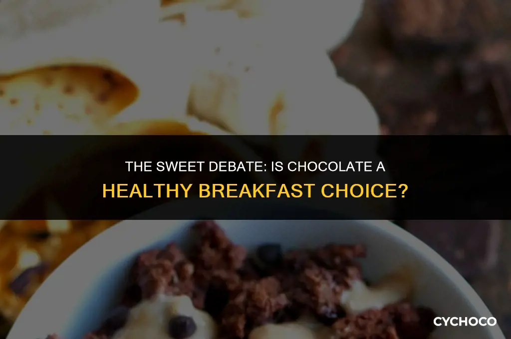 is chocolate bad for breakfast
