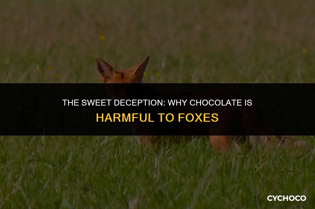 is chocolate bad for foxes