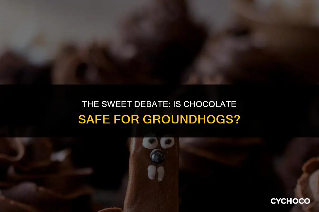 is chocolate bad for groundhogs