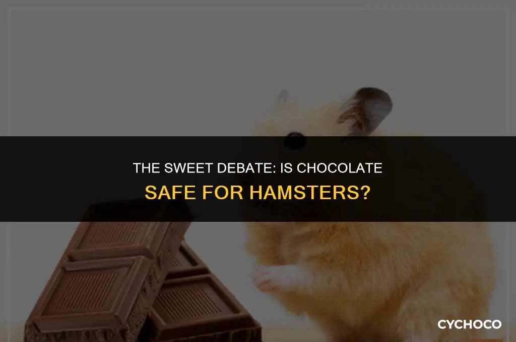 is chocolate bad for hamsters
