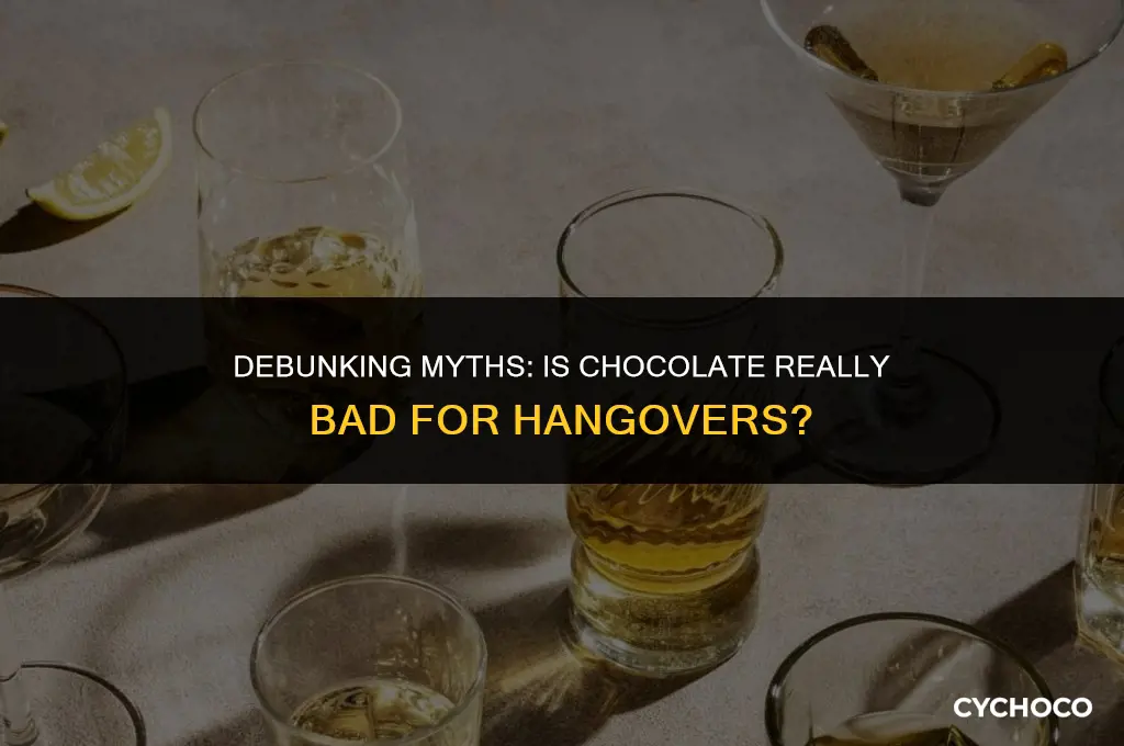 is chocolate bad for hangovers