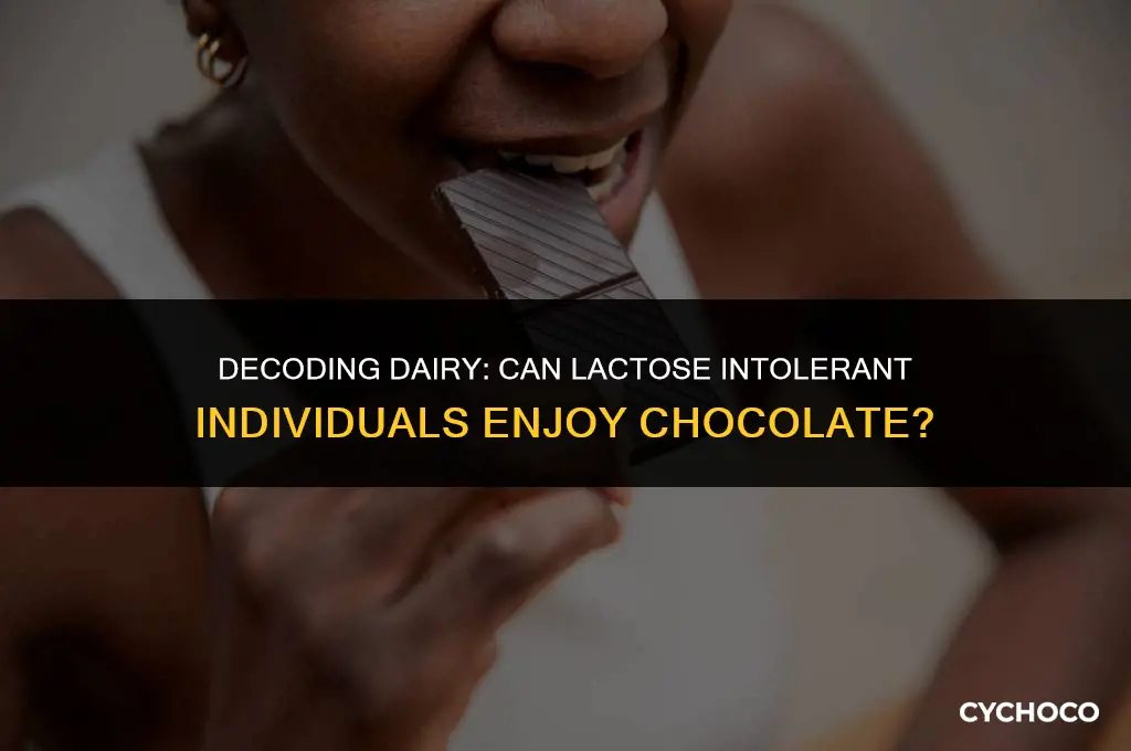 is chocolate bad for lactose intolerance