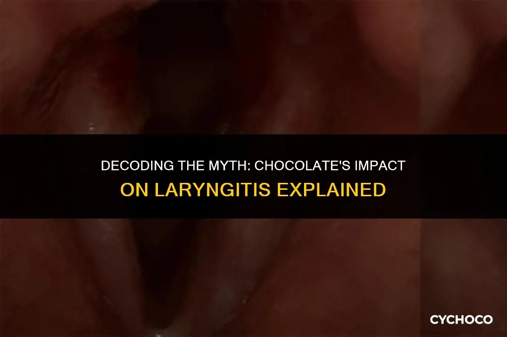 is chocolate bad for laryngitis