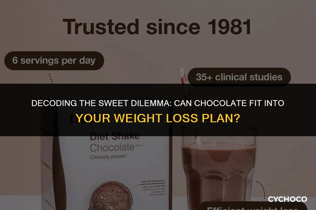 is chocolate bad for losing weight