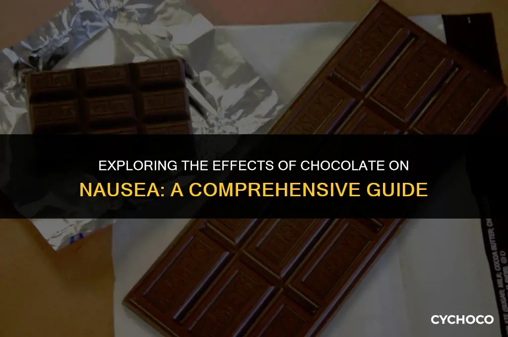 is chocolate bad for nausea