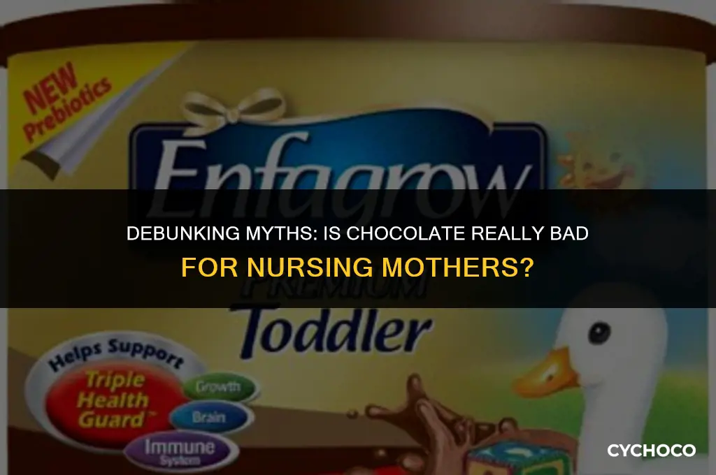 is chocolate bad for nursing mothers