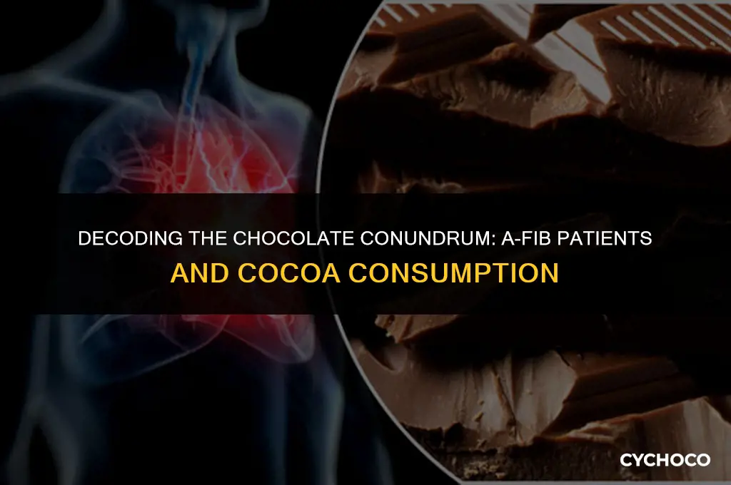 is chocolate bad for people with a-fib