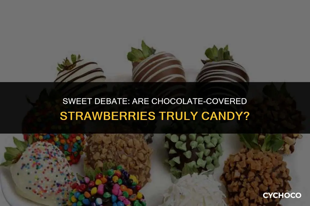 is chocolate covered strawberries considered candy