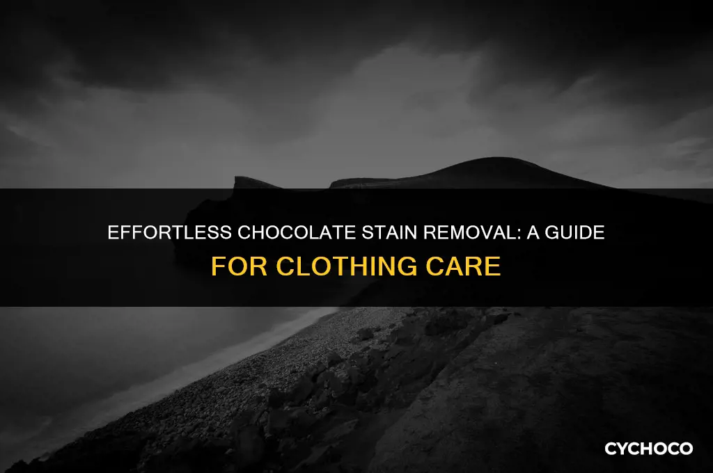 is chocolate easy to get out of clothes