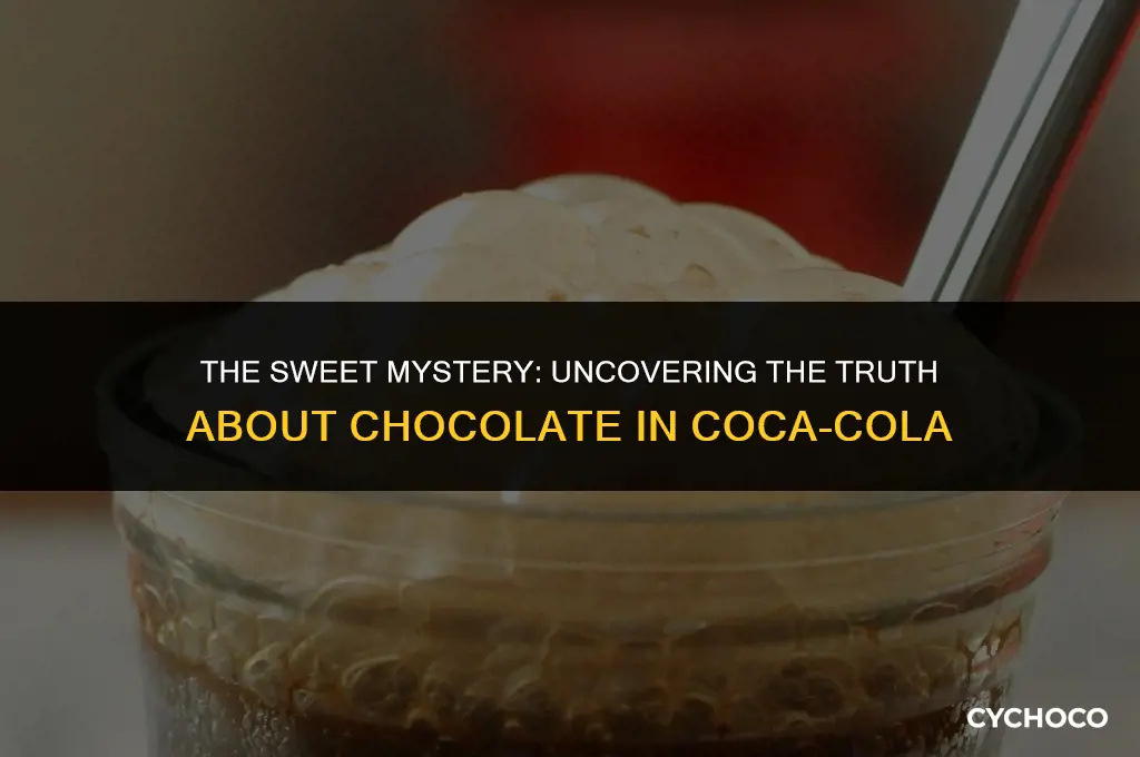 is chocolate in cocoa cola