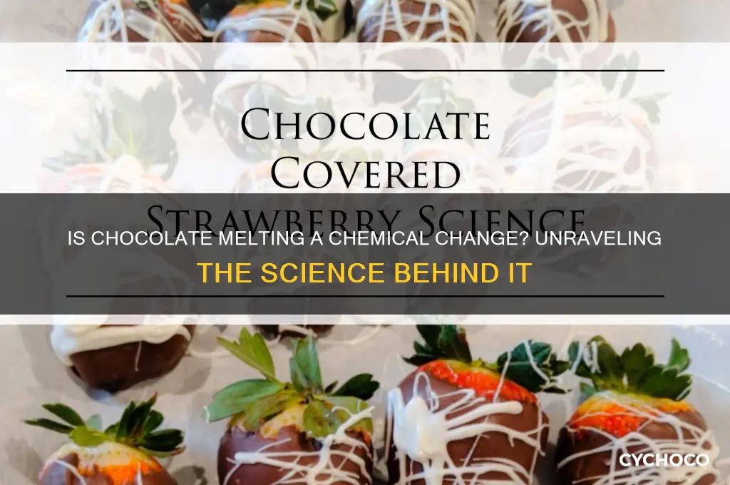 is chocolate melting a chemical change