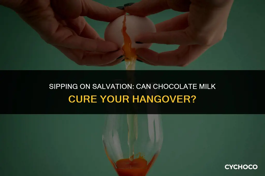 is chocolate milk good for a hangover