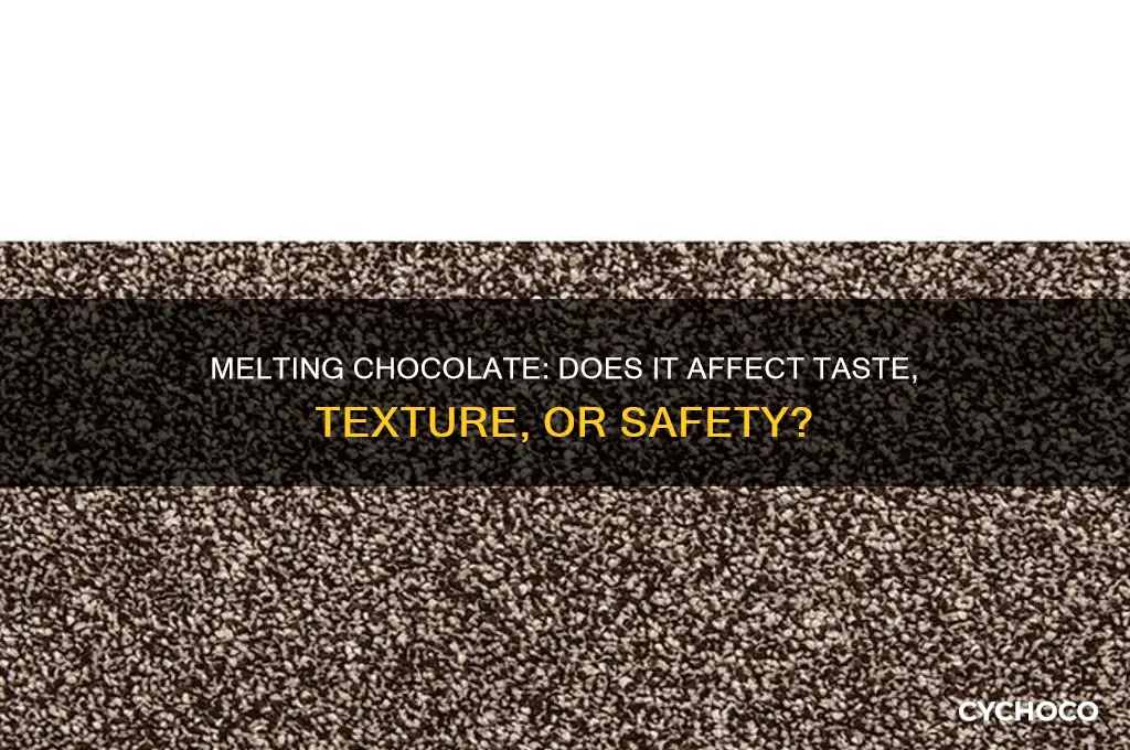 is chocolate still good if it melts