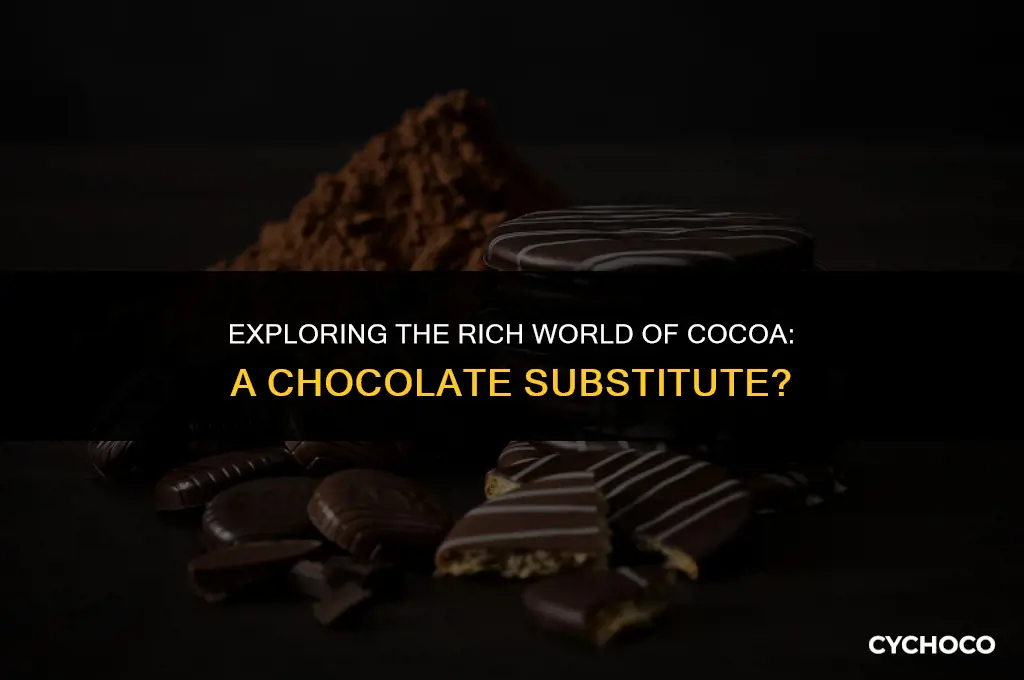 is cocoa a substitute for chocolate