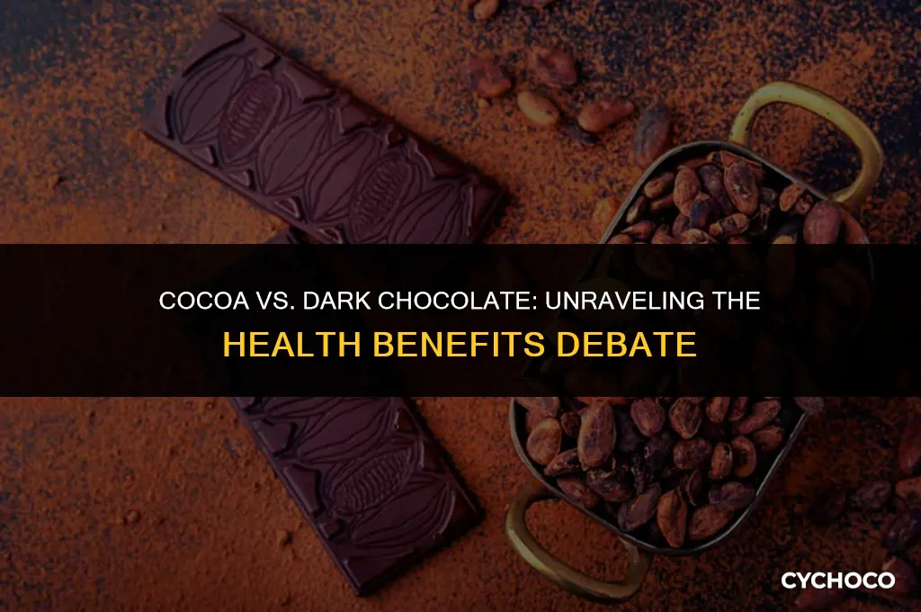 is cocoa better than dark chocolate