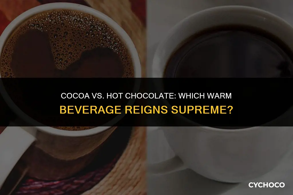 is cocoa better than hot chocolate