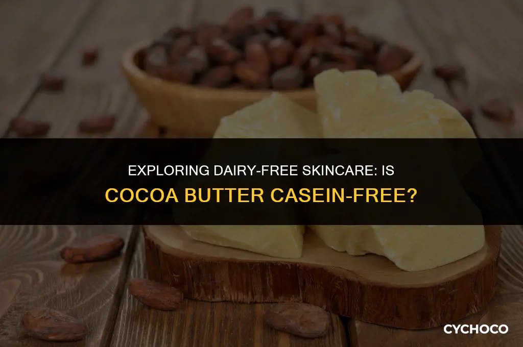 is cocoa butter casein free