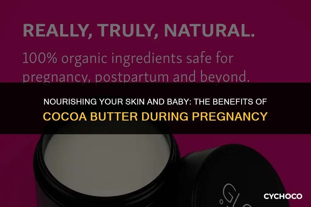 is cocoa butter good for pregnancy