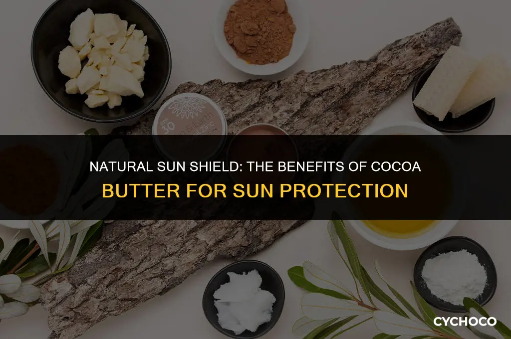 is cocoa butter good for sun protection