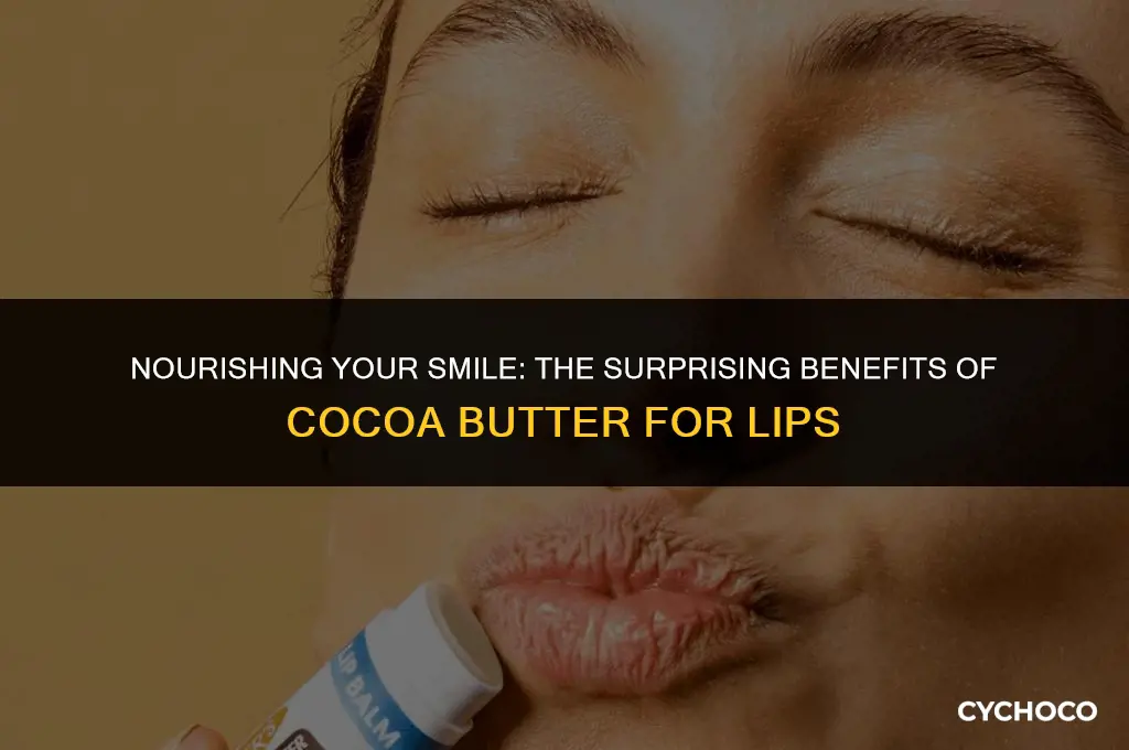 is cocoa butter good for the lips