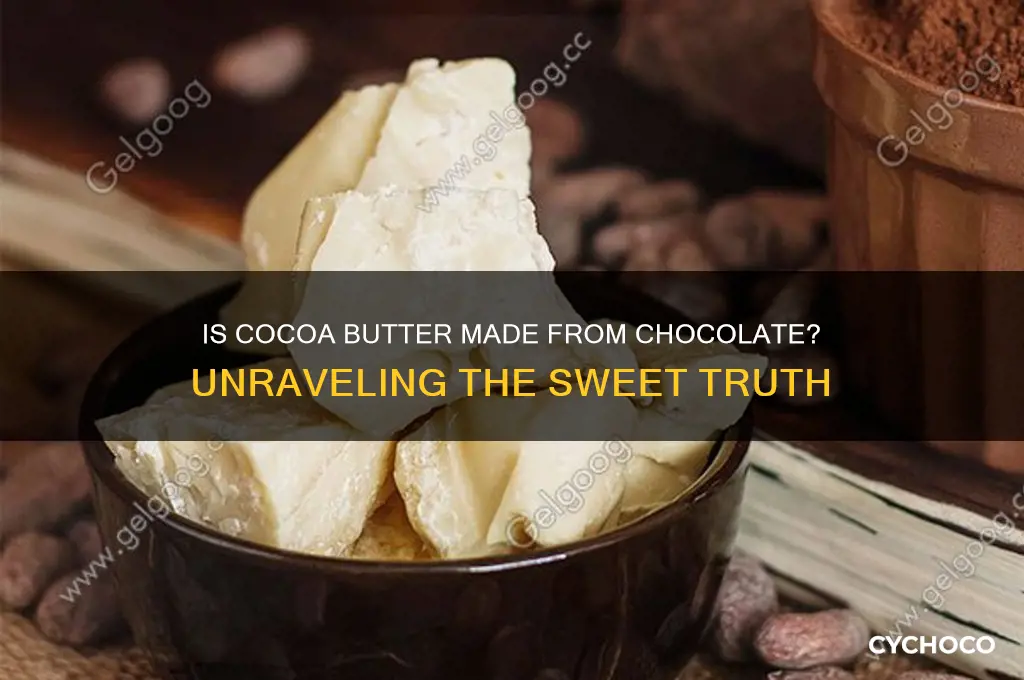 is cocoa butter made from chocolate