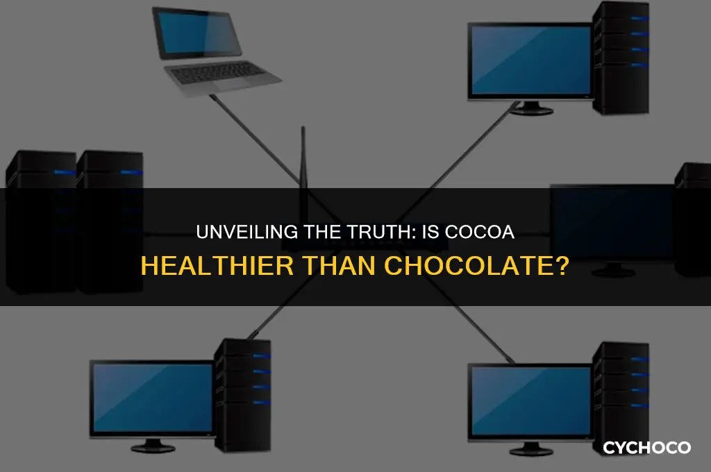 is cocoa healthier than chocolate