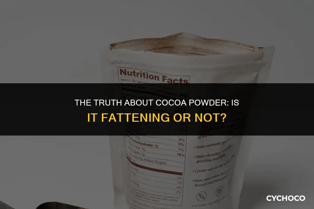 is cocoa powder fattening