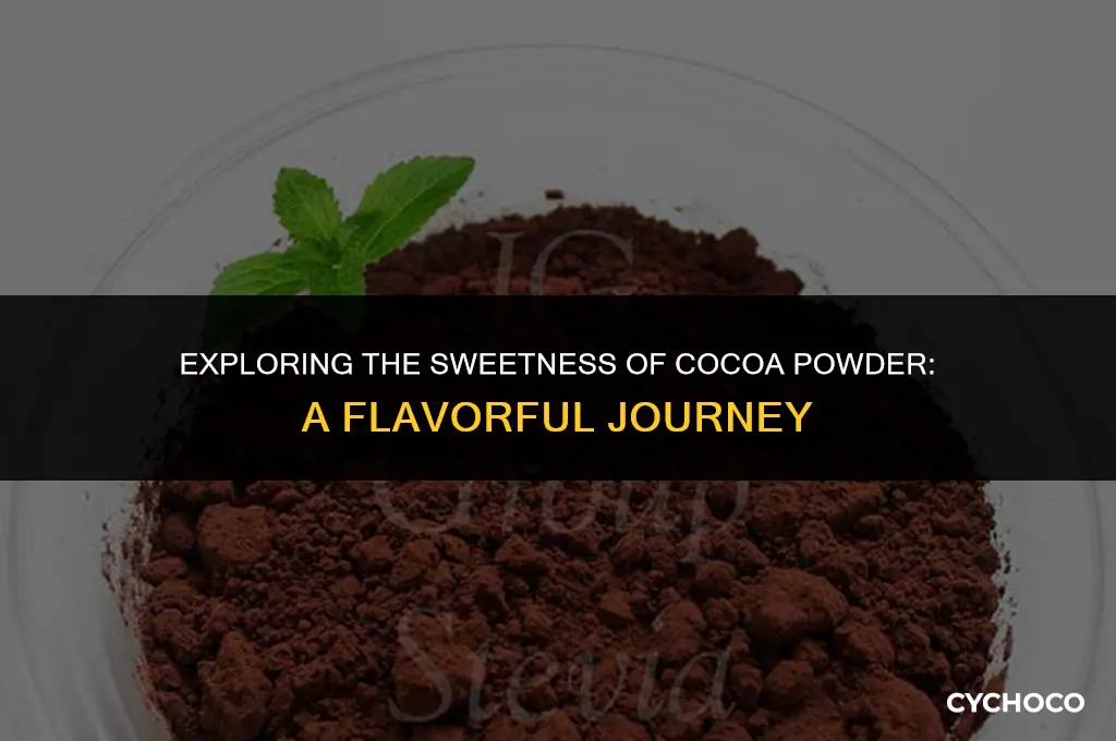 is cocoa powder sweet