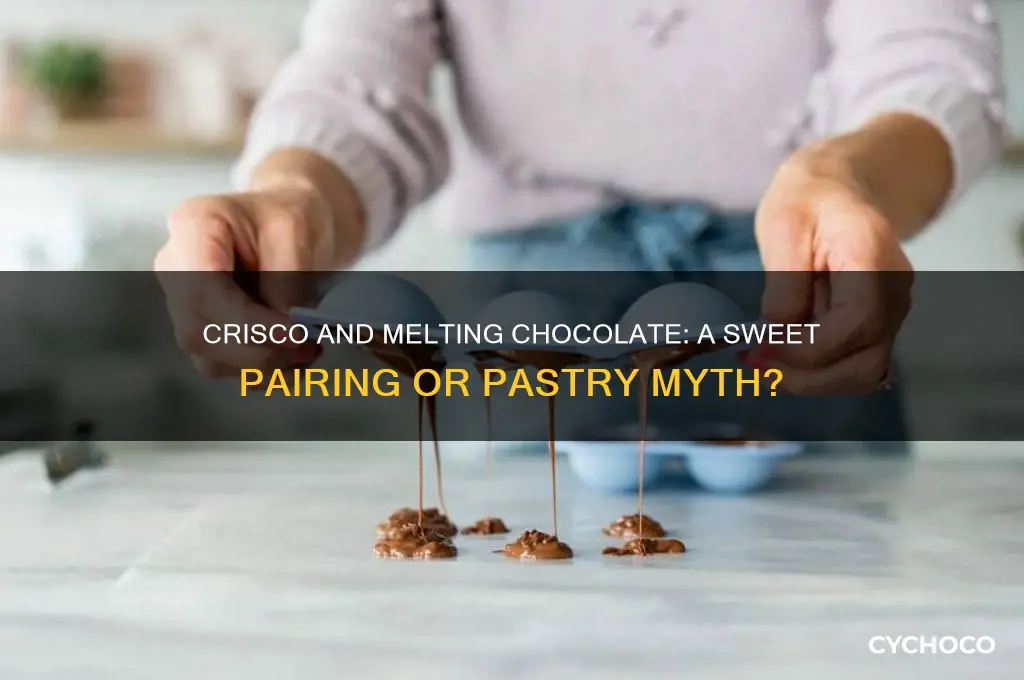 is crisco what you use to put with melting chocolate
