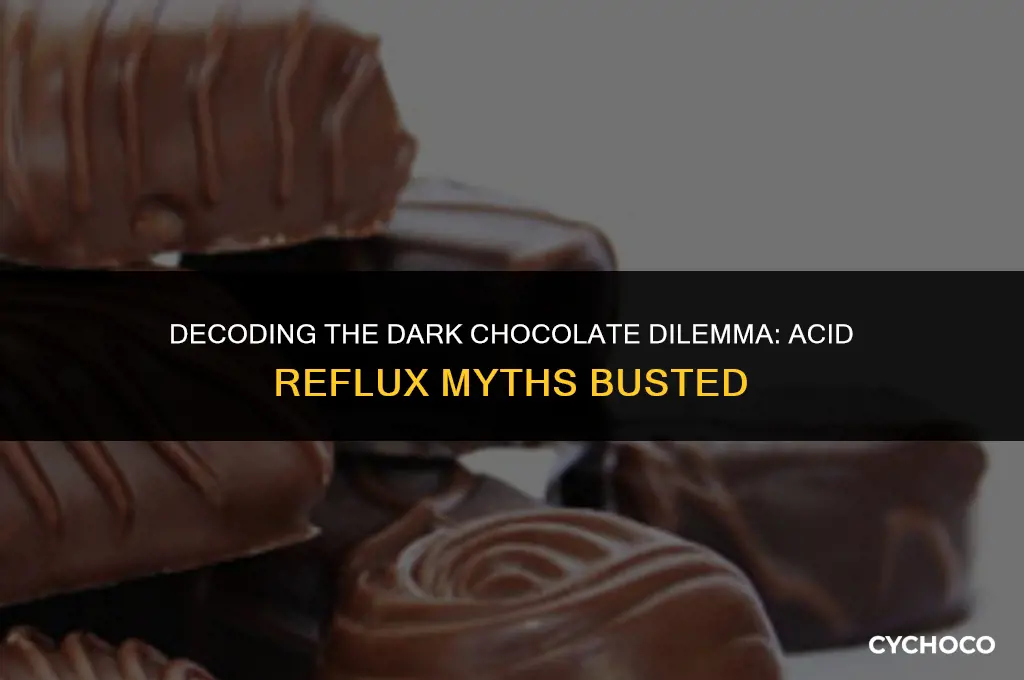 is dark chocolate bad for acid reflux