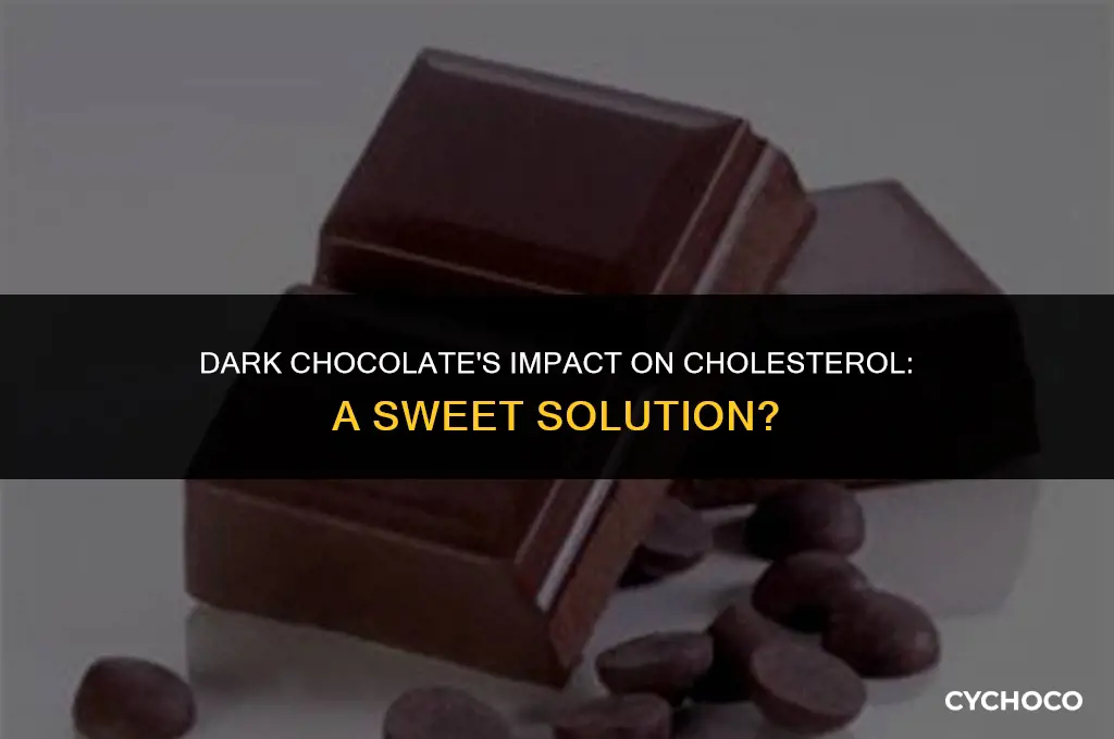 is dark chocolate good for cholesterol