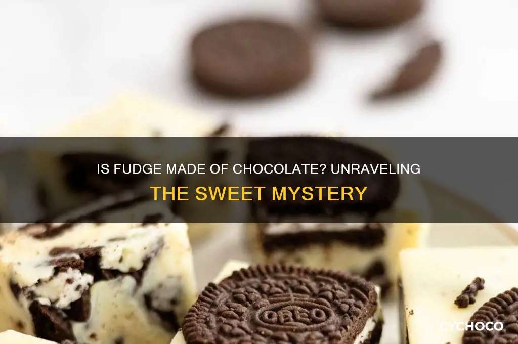 is fudge made of chocolate