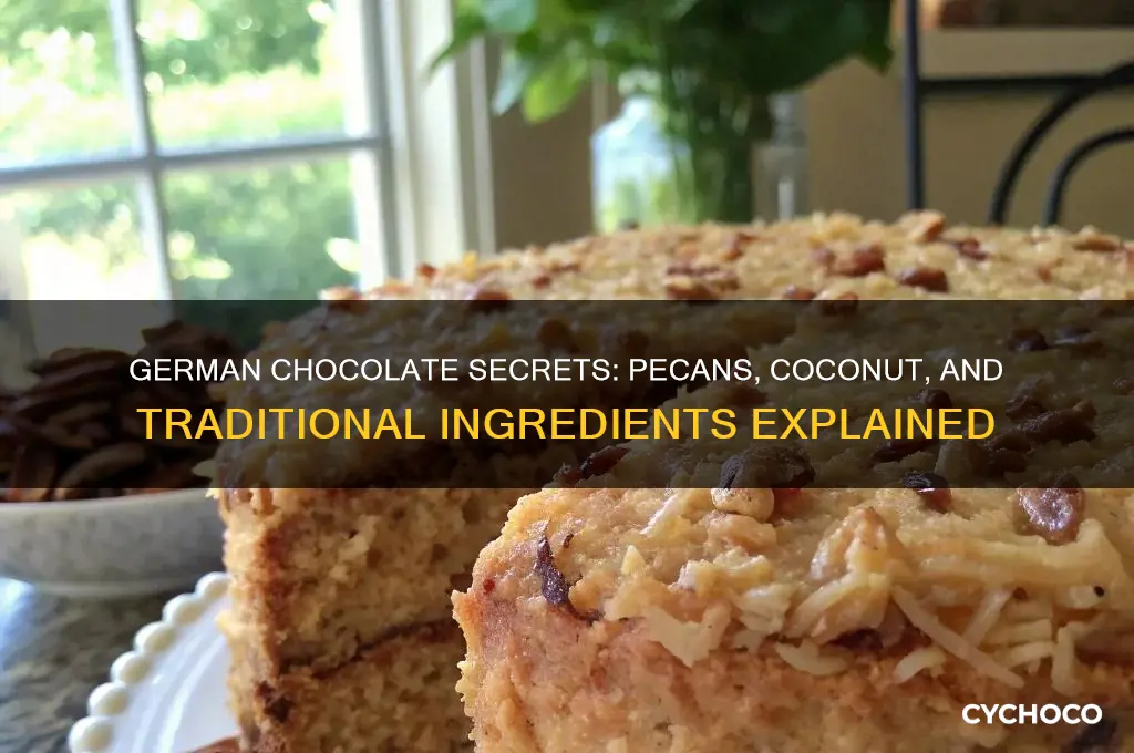 is german chocolate made with pecans and cocunut