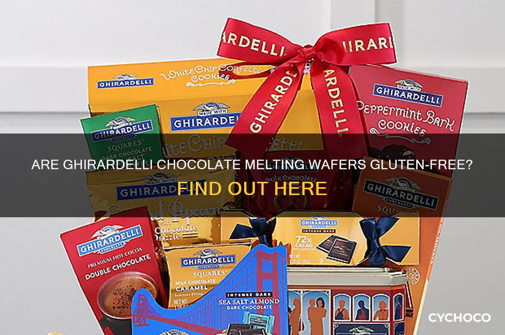 is ghirardelli chocolate melting wafers gluten free