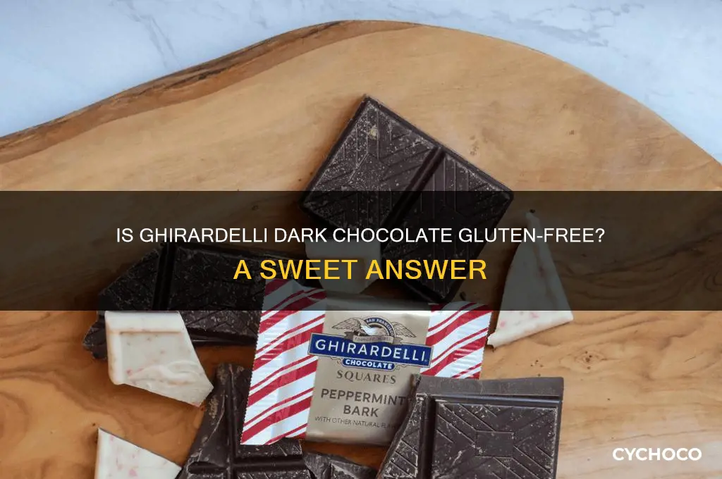 is ghirardelli dark chocolate gluten free