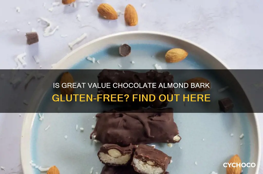 is great value chocolate almond bark gluten free