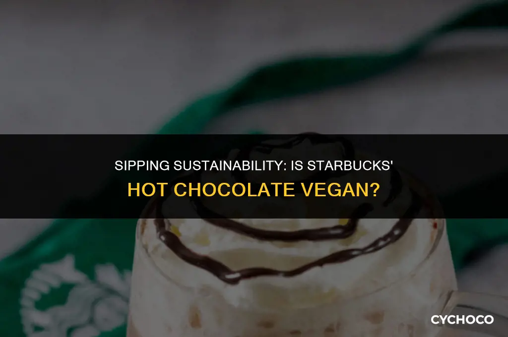 is hot chocolate at starbucks vegan