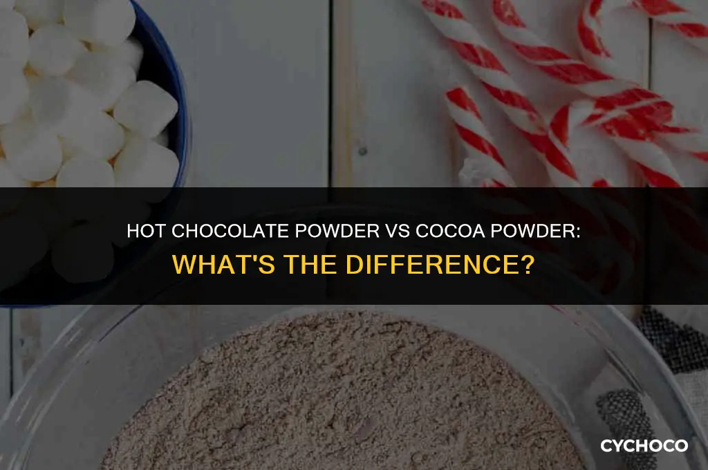 is hot chocolate powder cocoa powder