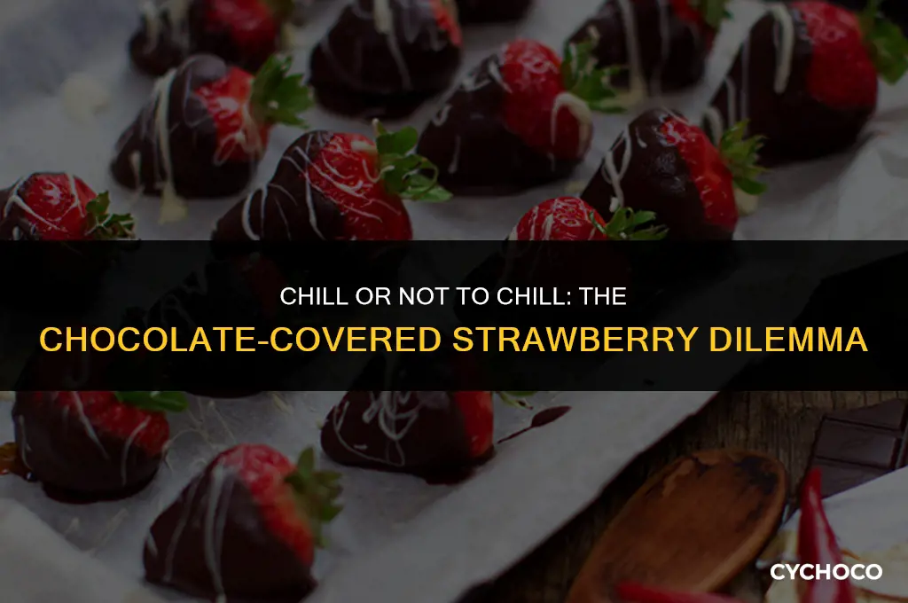 is it better to refrigerate my chocolate covered syrawberries