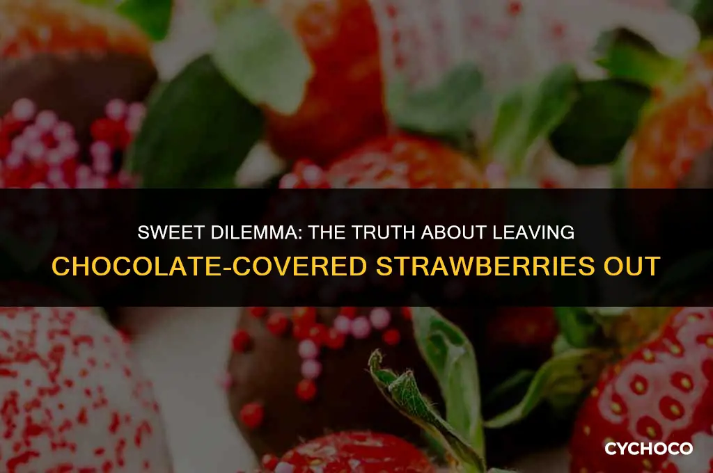is it ok to leave chocolate covered strawberries out