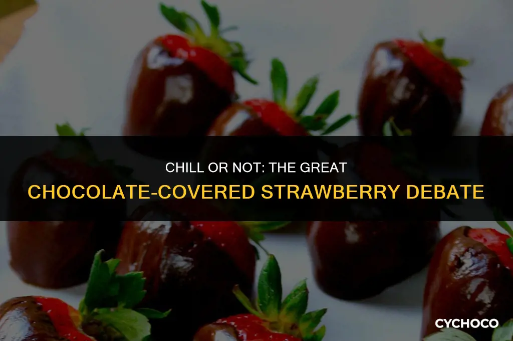 is it ok to refrigerate chocolate covered strawberries