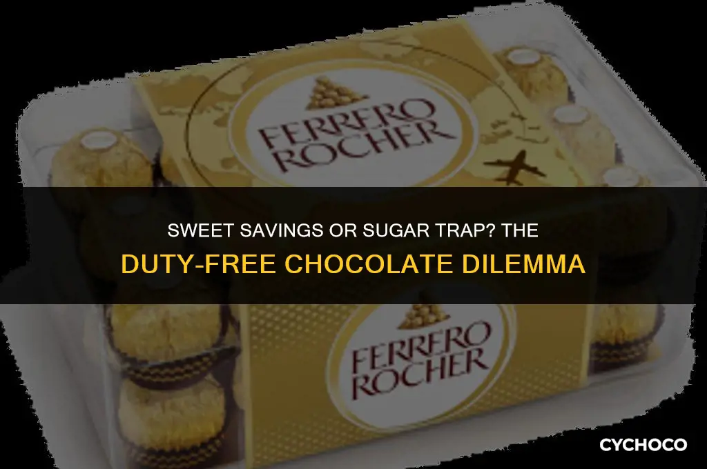 is it worth to buy chocolate at duty free shops