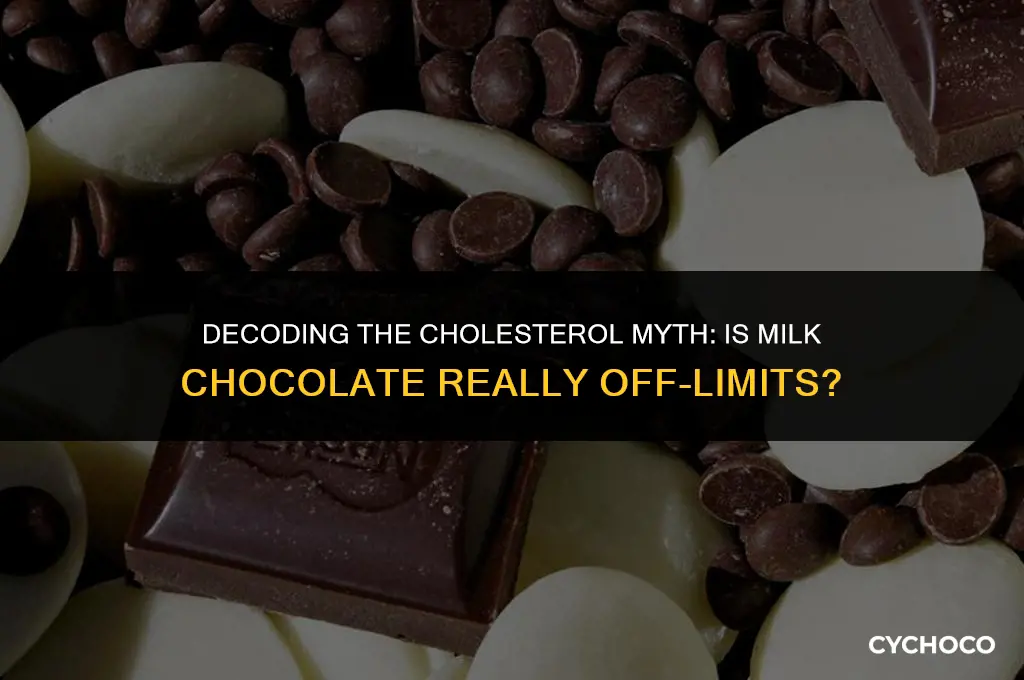is milk chocolate bad for cholesterol