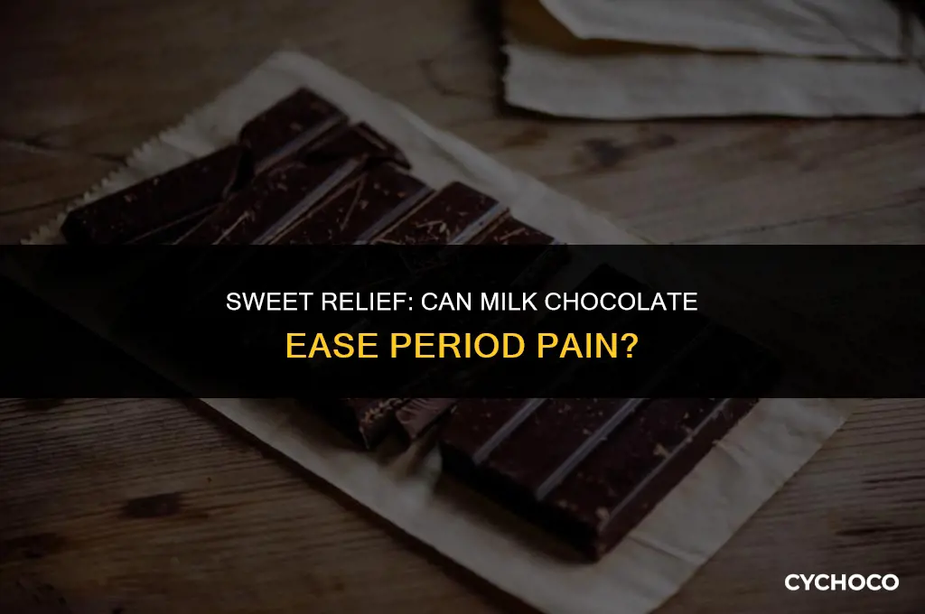 is milk chocolate good for periods