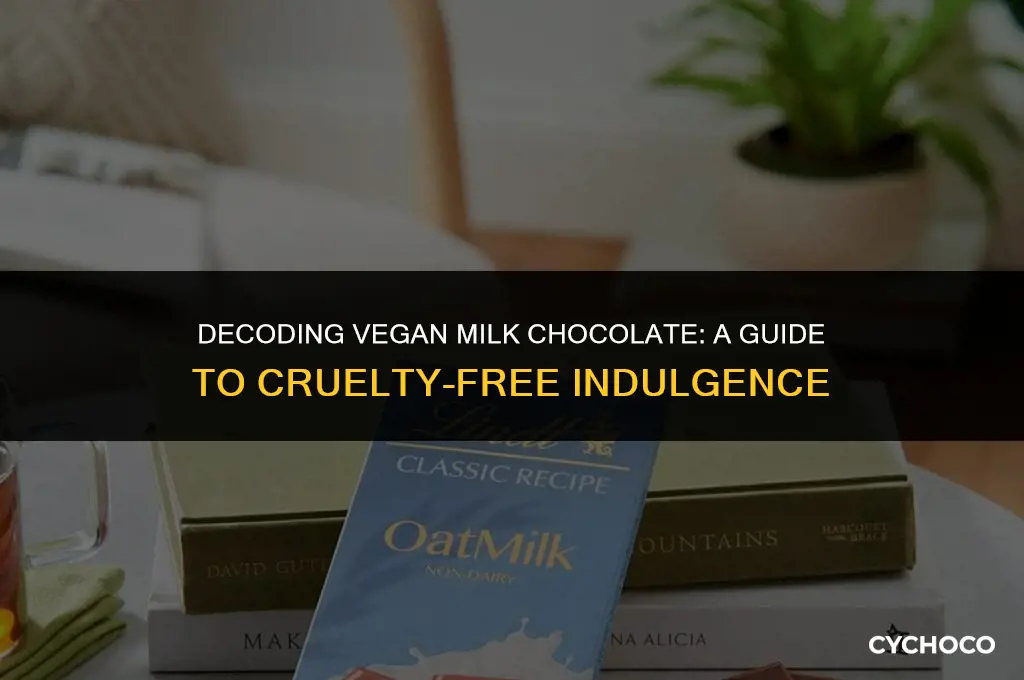 is milk chocolate vegan