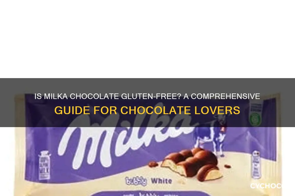 is milka chocolate gluten free